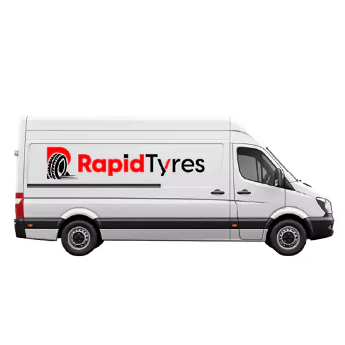 rapid tyres mobile van with logo