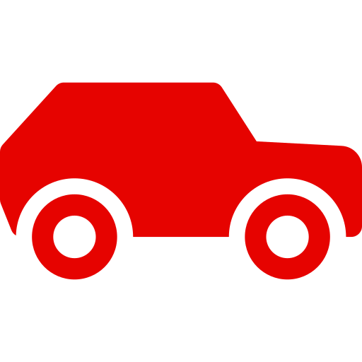 Mobile Tyre Fitting Bristol 2 Red silhouette of a car with two visible wheels.